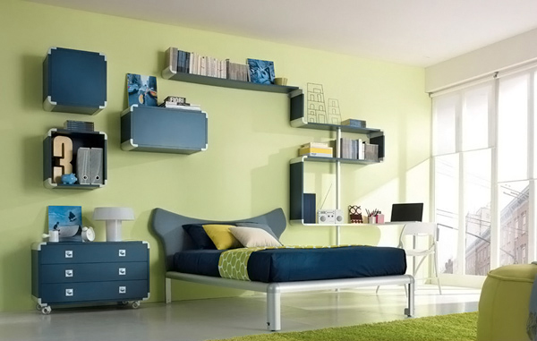 Thiết kế phòng ngủ hiện đại năng động cho trẻ