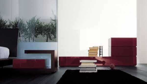 Tủ với thiết kế so le ấn tượng