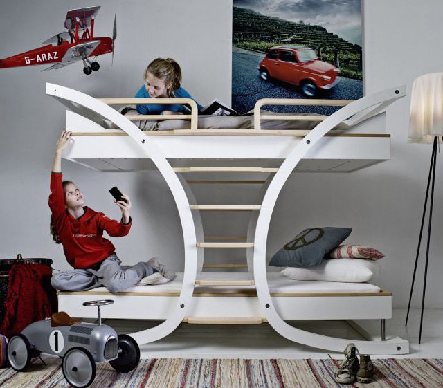 Mẫu giường tầng độc đáo cho phòng trẻ