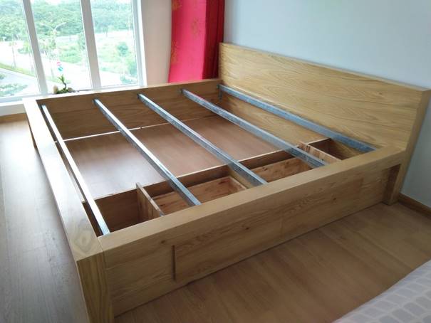 cấu tạo giường gỗ công nghiệp