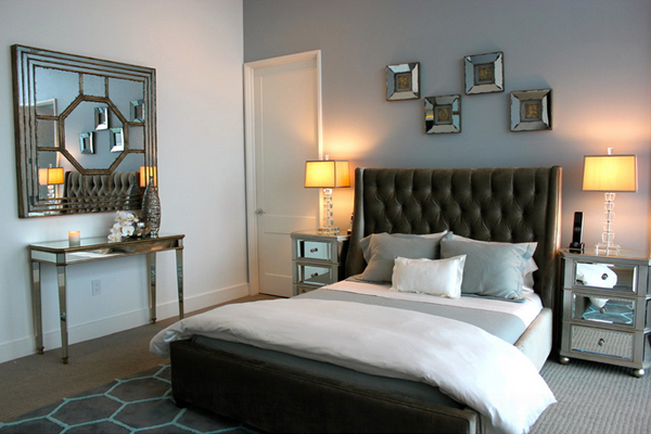 Sử dụng kéo léo gương trong phòng ngủ