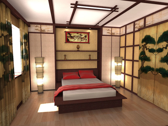 Phòng ngủ kiểu nhật độc đáo
