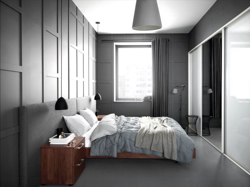 Gam xám cho phòng ngủ tinh tế