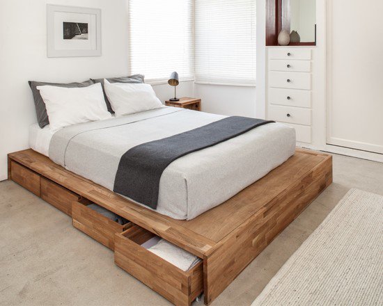 8 mẫu giường lưu trữ tiết kiệm không gian