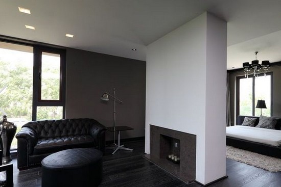 Thiết kế phòng ngủ và phòng khách liền kề